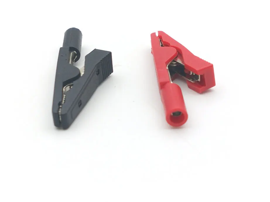 Alligator Clips 2pcs Copper for 2mm BANANA PLUG Test Probes