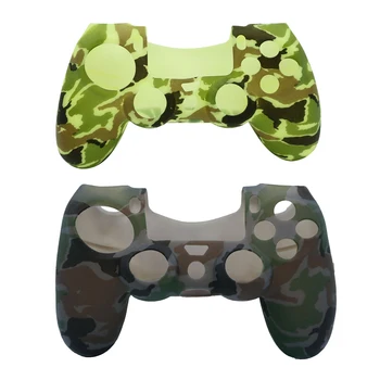 

Durable Camouflage Camo Silicone Rubber Soft sleeve Skin Grip Cover Case Protector For P4 PS4 Pro PS4 Slim Gamepad