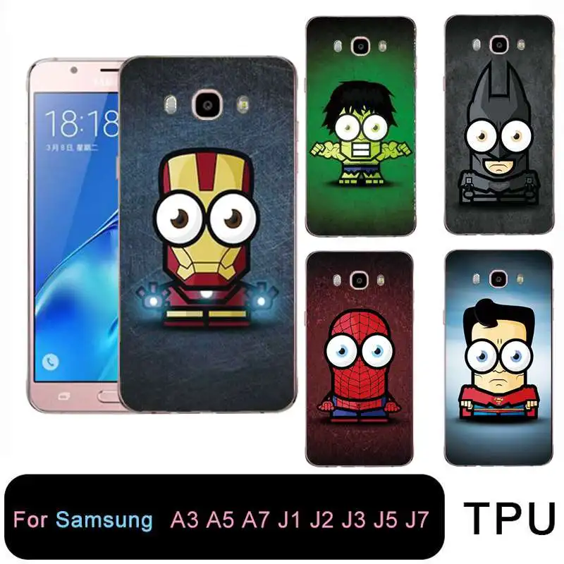 

QMSWEI Soft Tpu Zombie Clear Phone Case For Samsung Galaxy A3 A5 2016 2017 prime J1 J2 J3 J5 J7 Spiderman Cover Free shipping