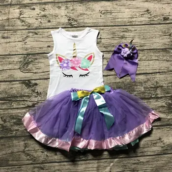 

baby girls summer unicorn outfits kids girls wild child summer outfitsgirls top with floral shorts clothes with bow