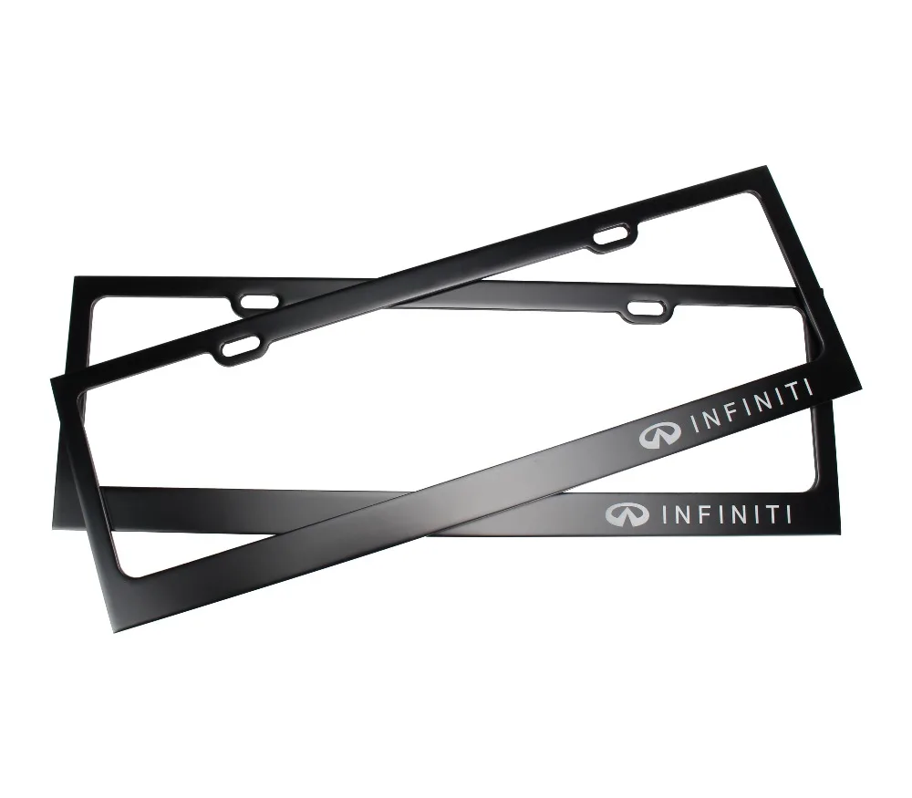 

Car Styling Aluminum Alloy Number Plate Frame Registration Plate Holder for Infiniti Q50L Q60 Q70 QX50 QX60 QX70 QX80 G25