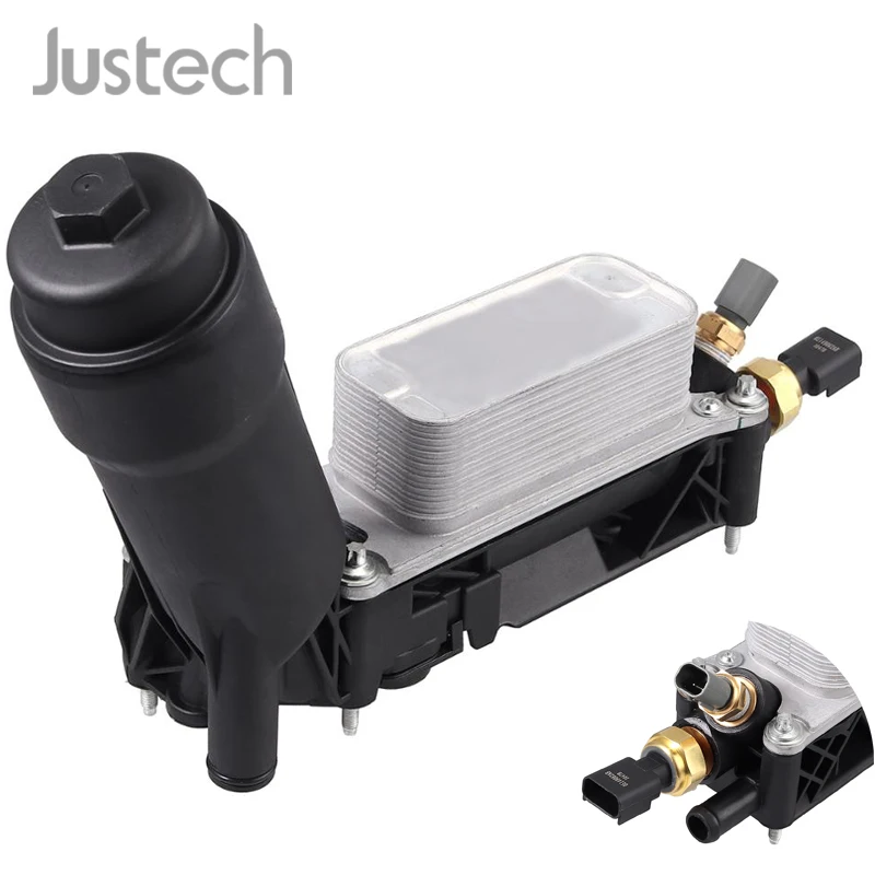 Justech Car Oil Filter Adapter Housing 5184294AE 5184294AD For DODGE RAM CHRYSLER JEEP 3.6L V6 ENGINE Cooler | Автомобили и