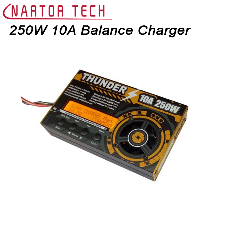 

Nartor 250W 10A Balance Charger Discharger For LiPo/NiCd/PB Battery Free Shipping