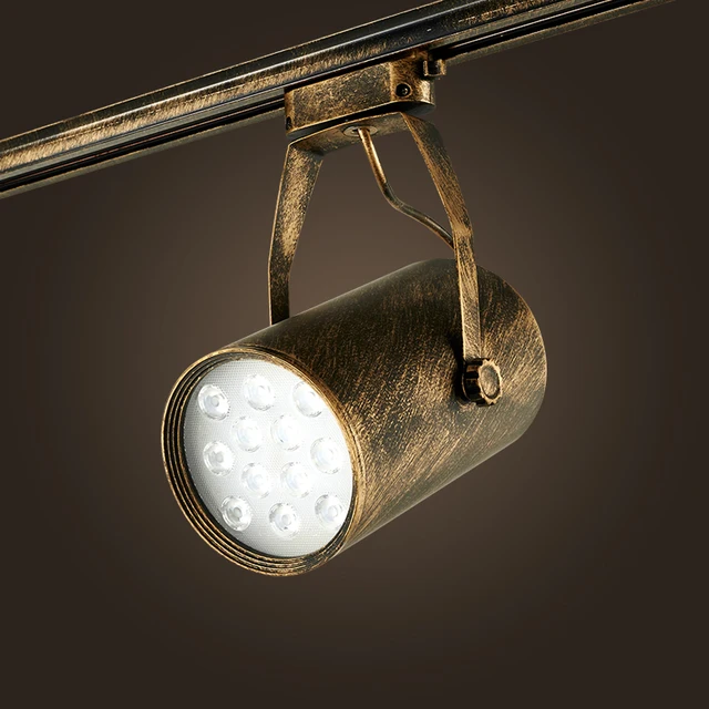 American Continental Vintage LED Track Light Retro Orbital Spotlight