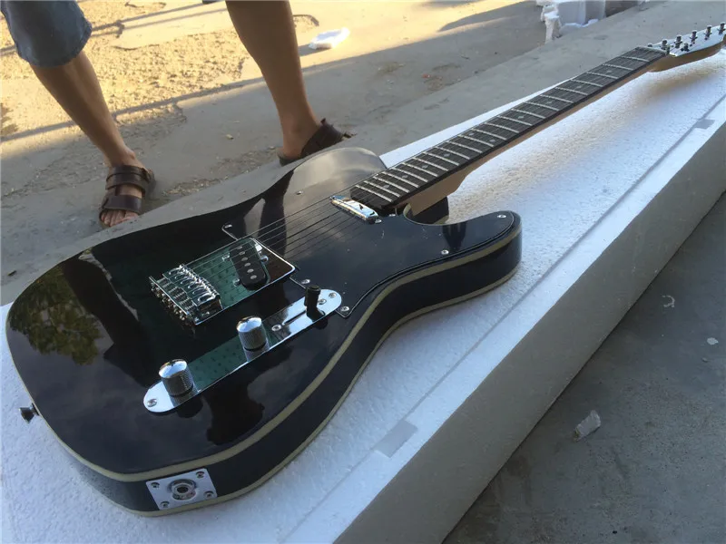 กีตาร์ไฟฟ้าwholsaleไฟฟ้ากีต้าร์/TL g uitarra/สีดำ/กำหนดเองร้านoemกีตาร์ไฟฟ้า/กีต้าร์ในจีน