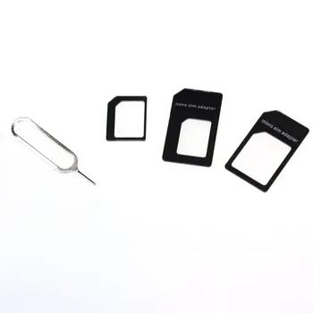 

3PC With Pin Convert Nano SIM Card to Micro Standard Adapter For iPhone and for Samsung Sim restore card holder for LG G5
