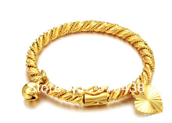 Free Ship N315 Jewelry Gold Bracelet Heart Bell Children S Baby N315 Jewelry Gold Bracelet Heart Bell Children S Baby Bangle Fashion Gift In Bangles From Accessories On Aliexpress Alibaba Group