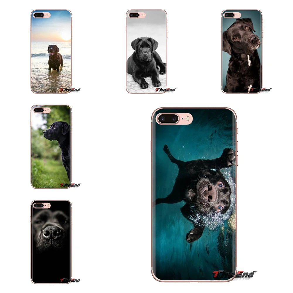 

Silicone Phone Skin Cover For Huawei Mate Honor 4C 5C 5X 6X 7 7A 7C 8 9 10 8C 8X 20 Lite Pro pretty Black Lab Labrador puppy Dog