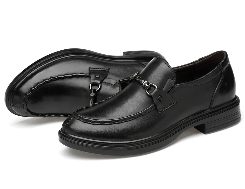 Британский Мужские туфли-оксфорды обувь из натуральной кожи Для мужчин два Стиль Мужские модельные туфли Бизнес Для мужчин формальная