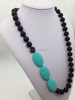 

wholesaleTeething Necklace FDA Approved Silicone Jewels Baby Teethers Baby Chew Necklace Silicone Beads necklace for baby