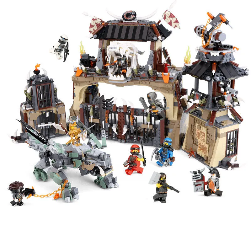 

Ninjagolys Movie 06082 Dragon Pit Set Compatible Legoings Ninjagoinglys Series model Building Blocks Bricks Kids Toy Gift