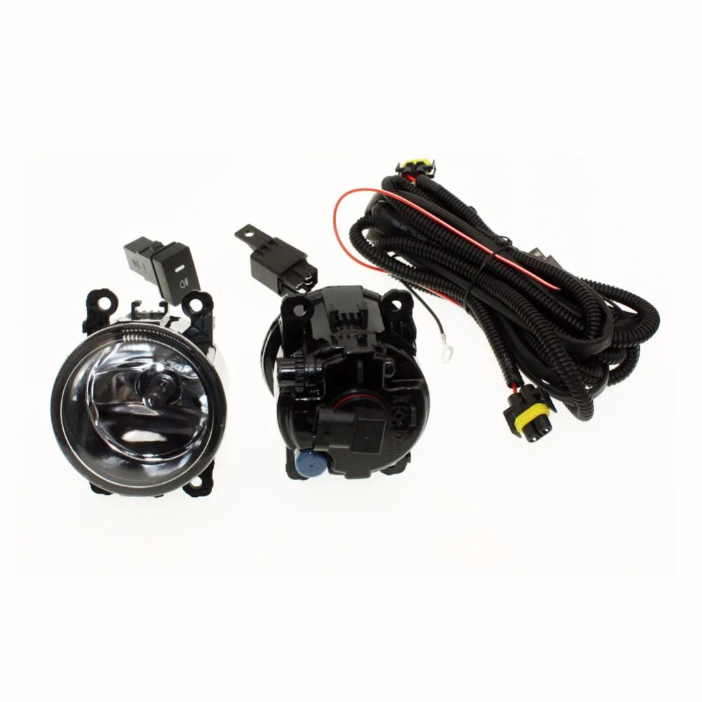 H11 Wiring Harness Sockets Wire Connector Switch + 2 Fog Lights DRL