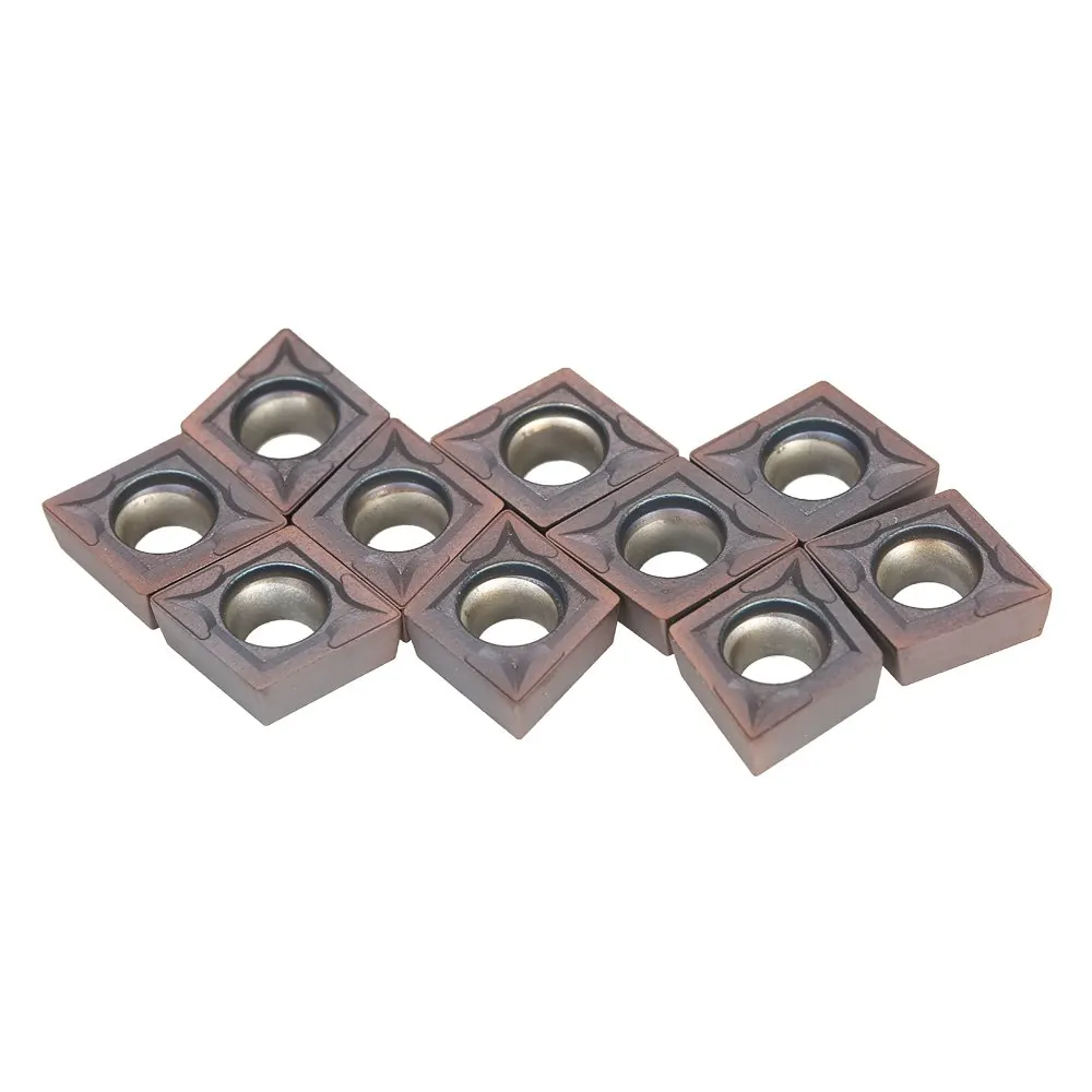 

10pcs/box CCMT09T304 VP15TF Carbide Inserts CCMT 09 T3 / CCMT32.51 Insert Lathe CNC Blades Milling Turning Tool