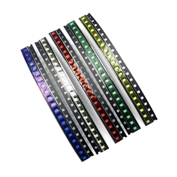 

100pcs=5colors x 20pcs 1206 0805 0603 1210 LED Diode Assortment SMD LED Diode Kit Green/ RED / White / Blue / Yellow