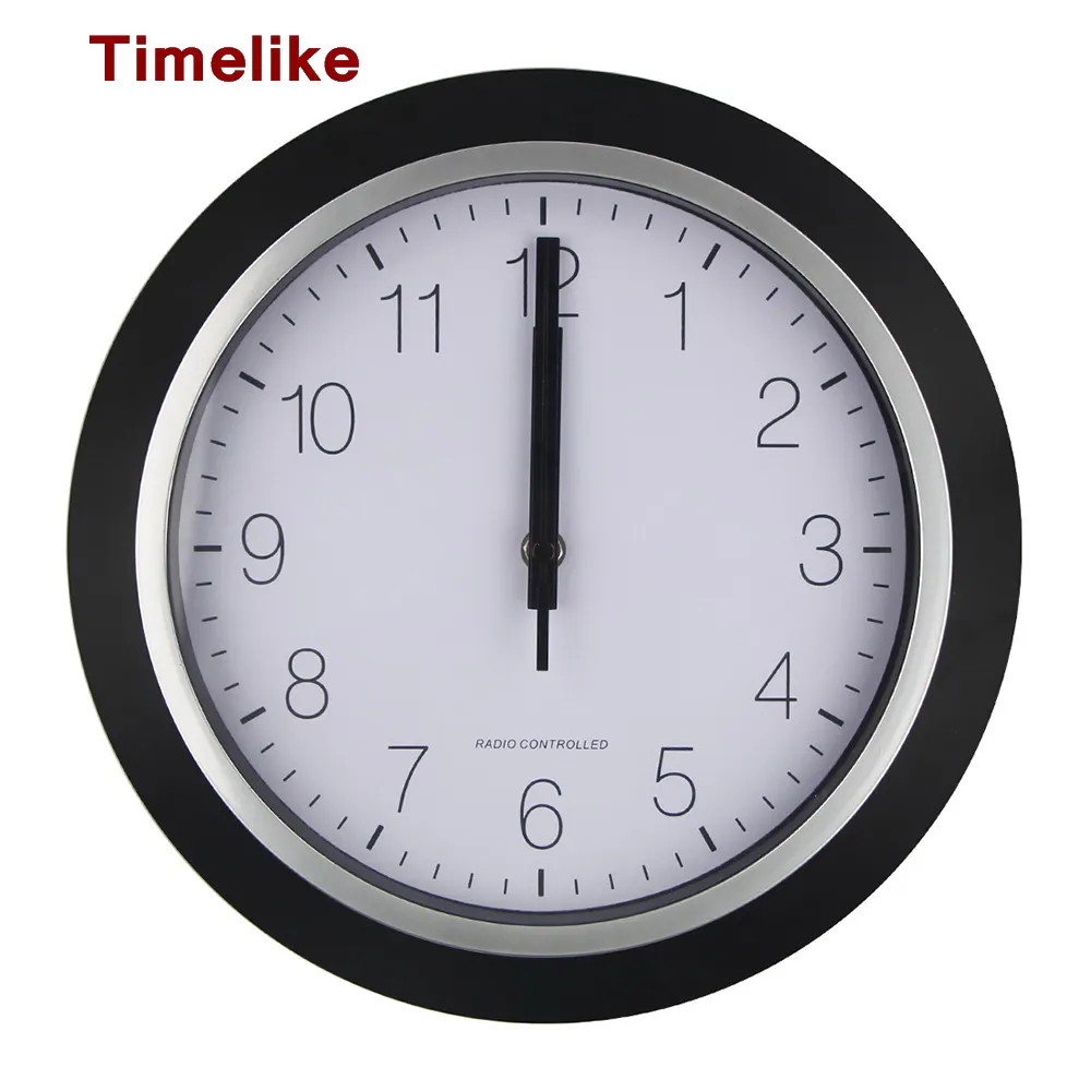 USA Radio Controlled Wall clock personalized mute wall watch modern clock fashion brief Atomic