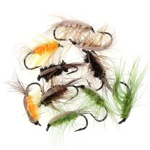 10PCS #6 Insect Bait Trout Flies Barbed Fishhook Woolly Worm Brown Caddis Nymph Fly Deer Hair Beetle Trout Fly Fishing Bait 10PCS #6 Insect Bait Trout Flies Barbed Fishhook Woolly Worm Brown Caddis Nymph Fly Deer Hair Beetle Trout Fly Fishing Bait