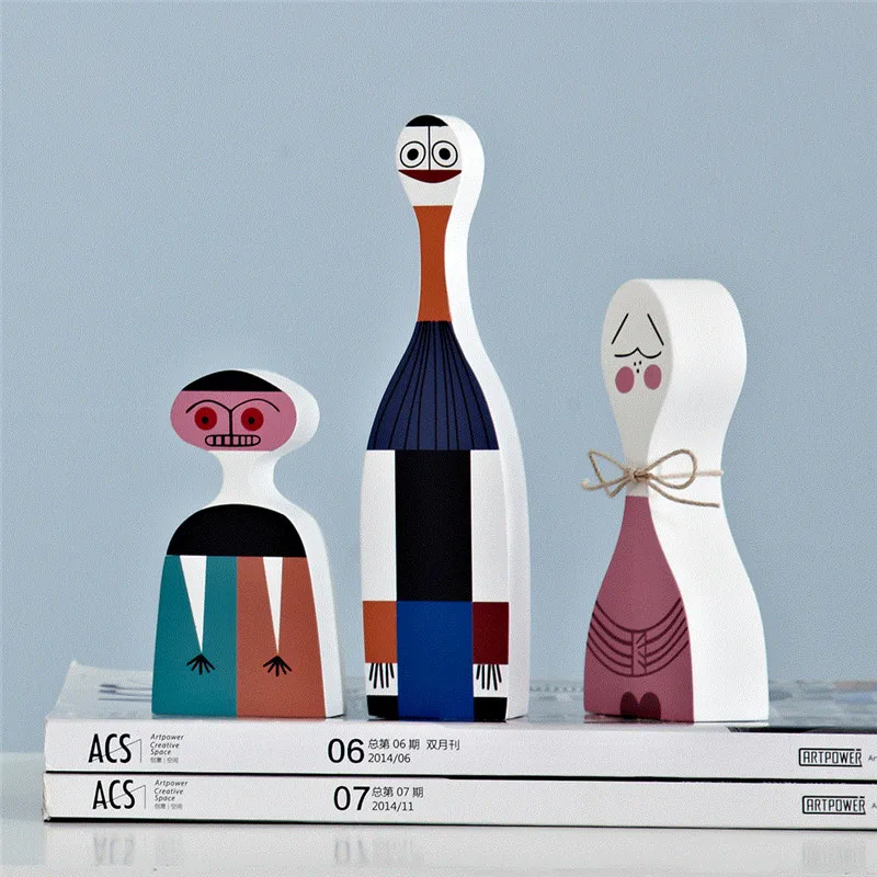 

3 pcs/set Wooden Craft Making a Wish Gift Toy Decorative for Home Art Model L3381