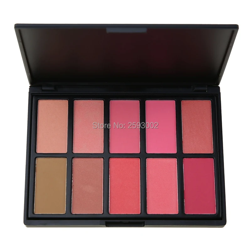 

2017 New 10 Color Makeup Blusher Face Blush Contour Powder Palette Cosmetic Foundation Naked Matte Shimmer Make up Pallete