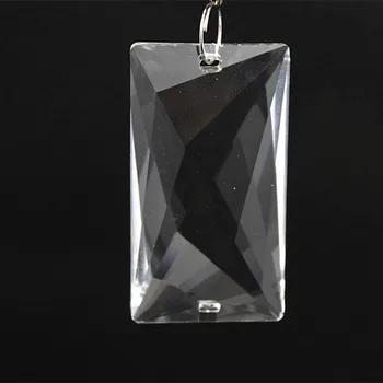 

Free Shipping 230PCS Factory price 30*55MM Sparkle Multi-faceted crystal glass Pendants For Wedding Party Hanging Decoration