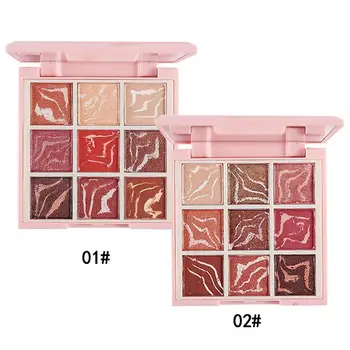 

Fashion Eyeshadow Palette 9 Color Matte EyeShadow Palette Pearl Metallic Eye Shadow Shimmer Make Up Palette Nude Cosmetic woman