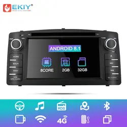 EKIY Android 8,1 dvd-плеер автомобиля gps радио для Toyota Corolla E120 BYD F3 головное устройство 2din автомобильный мультимедийный стерео аудио Музыка Системы