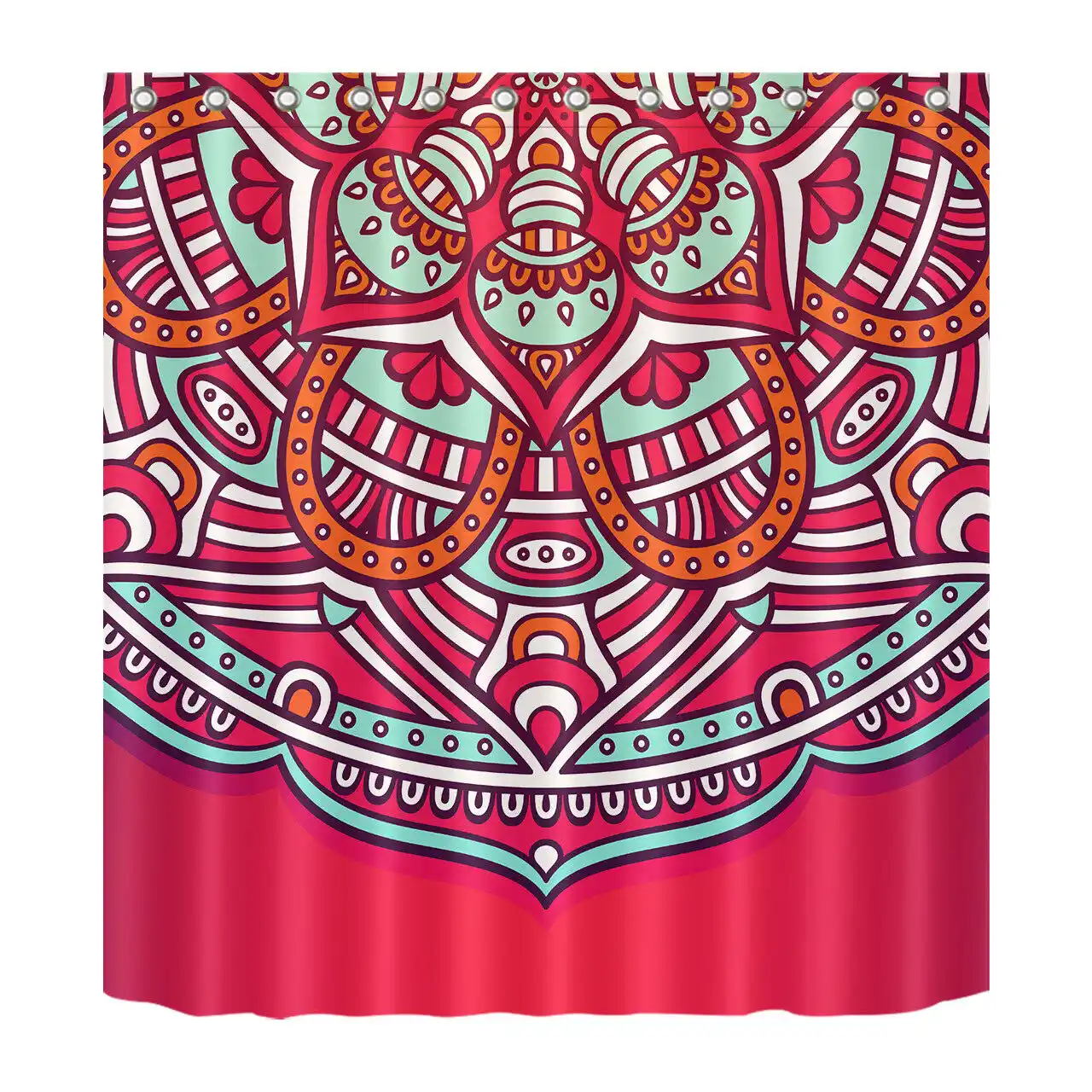 Mujer Africana Personalizado patrón Islam Impermeable Baño Cortina de ducha 72x72 pulgadas