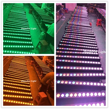 

6 unites Indoor coloring long bar lights pixel dot effect wash led wall washer rgbw dmx dj light bar 18x12w