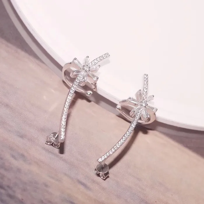 

Designer Fashion 925 Sterling Silver Jewelry 3A Cubic Zirconia Party Earring