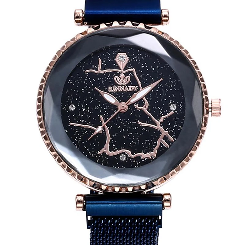 Rinnady Brand Women Watch Luxury Simple Starry Sky Quartz Clock Mesh Belt Wrist Watches Reloj Mujer Relogio Dropshipping Rinnady Brand Women Watch Luxury Simple Starry Sky Quartz Clock Mesh Belt Wrist Watches Reloj Mujer Relogio Dropshipping