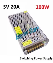 100W 5V 20A Switching Power Supply Factory Outlet SMPS Driver AC110-220V to DC5V Transformer for LED Strip Light Module Display