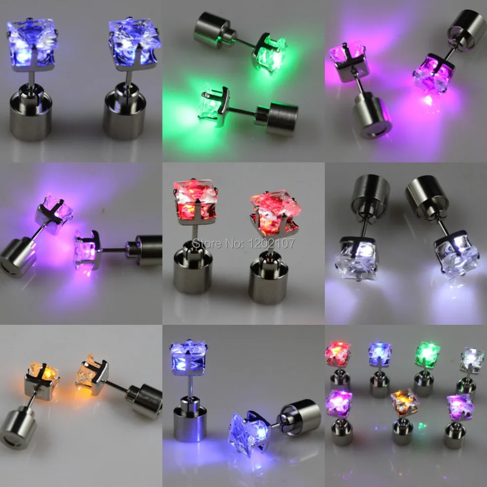 light up cz earrings