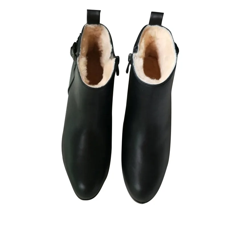 

2018 New Snow Boots Female Fur One with Short Boots Female Winter Plus Velvet Thick Warm Cotton Boots