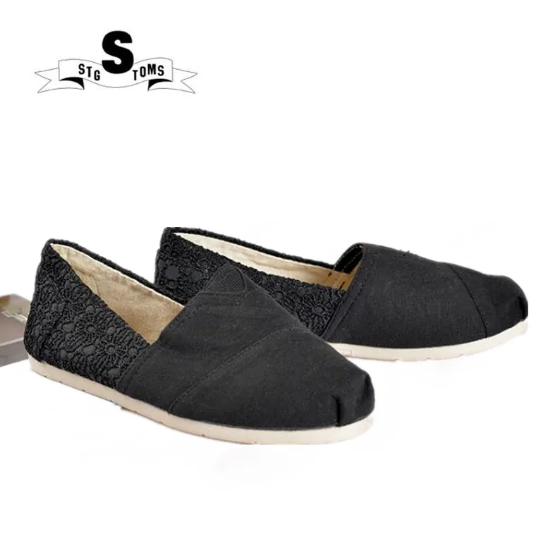 

Women Flat Lazy Espadrilles Ladies Canvas Flat Shoes Classic Loafers Spring Summer Black Casual Ultra Light Weight Running Flats