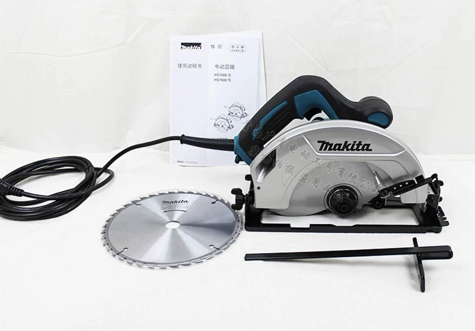 Япония Makita HS7000 электрическая циркулярная пила Деревообработка циркулярные пилы дерево Бензопилы Портативный пила 1200 Вт 5200 об./мин