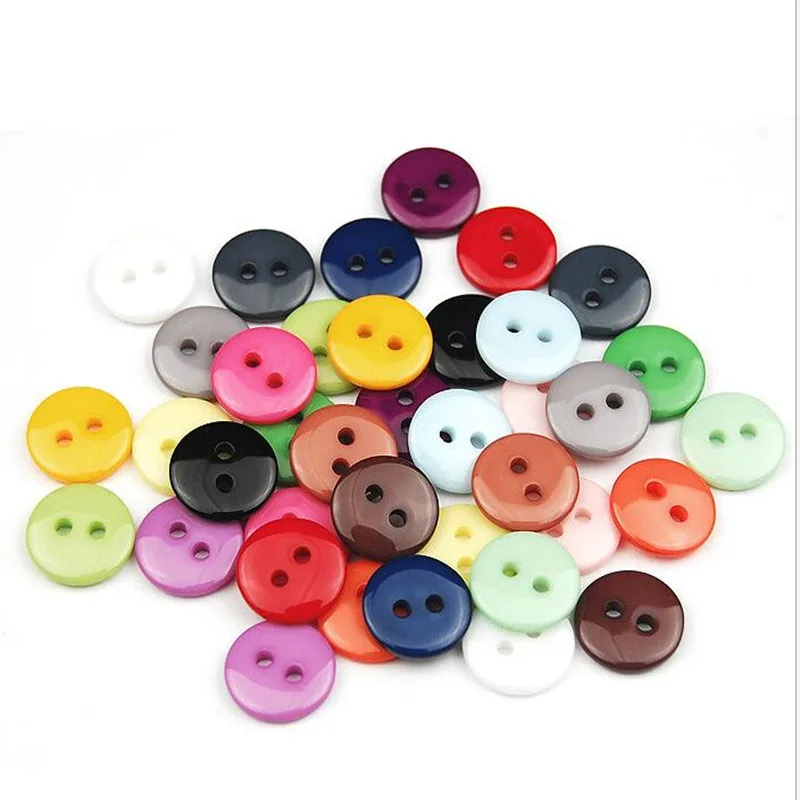 Aliexpress.com : Buy IDFIAF 200pcs Color Mix Round Resin Sewing Buttons