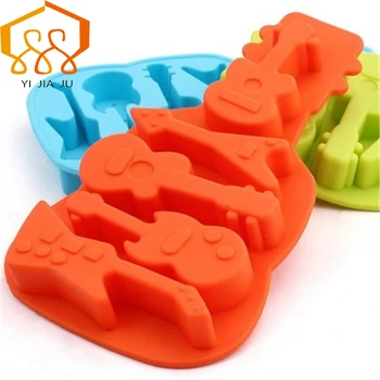 

Baking Tools 3D Kitchen Cookware Silicone Mold Guitar Ice Cube DIY Cake Tool