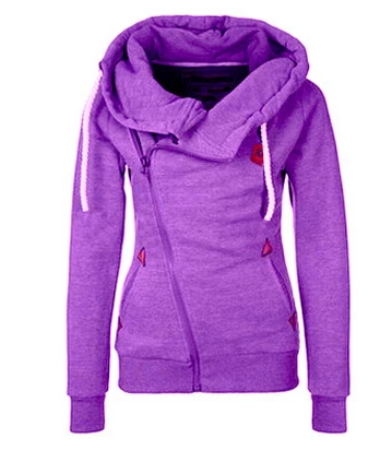 New Fashion jacket Solid Women Hoodies Sweatshirts Women Zipper Design Women Sweat Shirt Pullover Hoodie Slim woman Top Coat