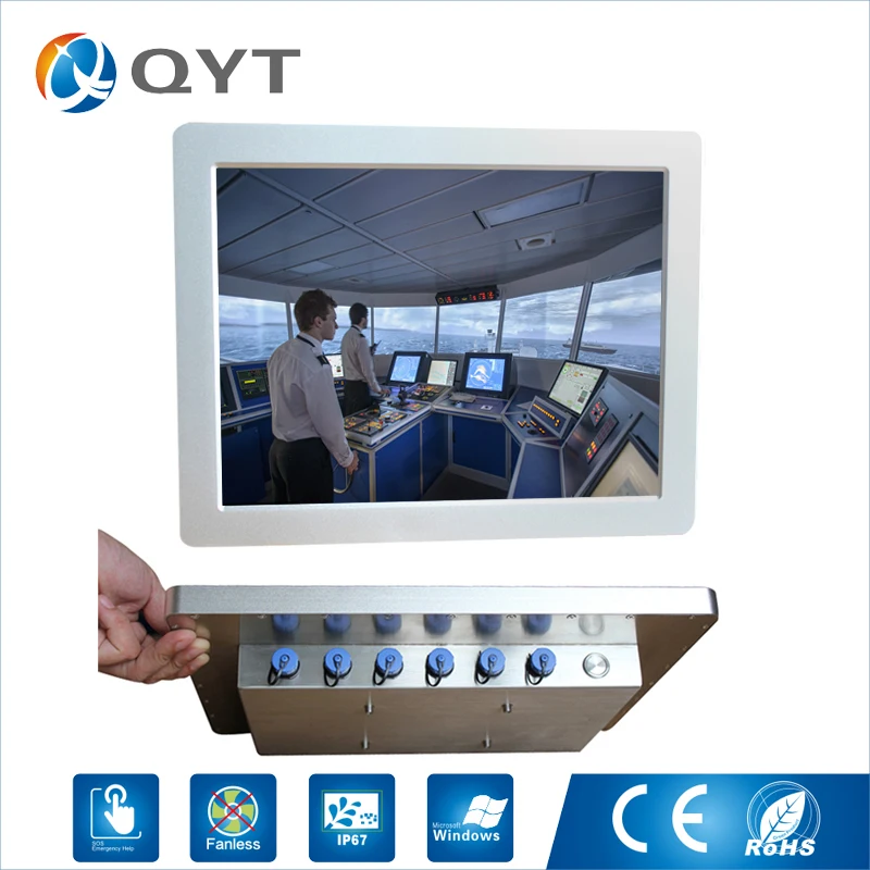 

waterproof fully sealed design 15 inch win10 all in one pc IP66 IP67 Industrial panel PC with Intel 3855U 1.6GHz 4G DDR4
