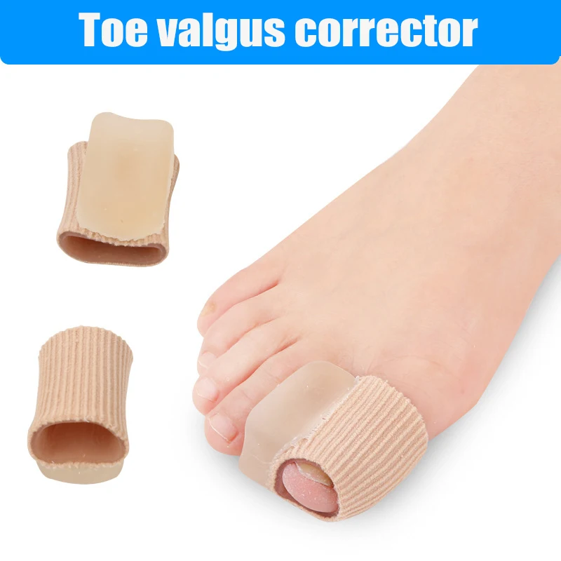 1 Pair Silicone Gel Toe Separator Straightener Bunion Spacers Support Foot Corrector Hallux Valgus Relief Foot Care Tool