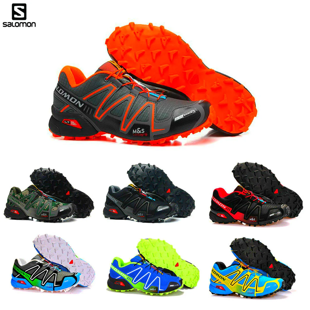 Salomon speed Cross 3 CS кросс-кантри дышащие Zapatillas брендовые кроссовки мужские модные спортивные туфли скорость CROS кроссовки