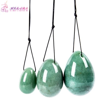 

HIMABM jade egg set green aventurine for kegel exercise pelvic floor muscles vaginal tightening exercise yoni egg ben wa ball