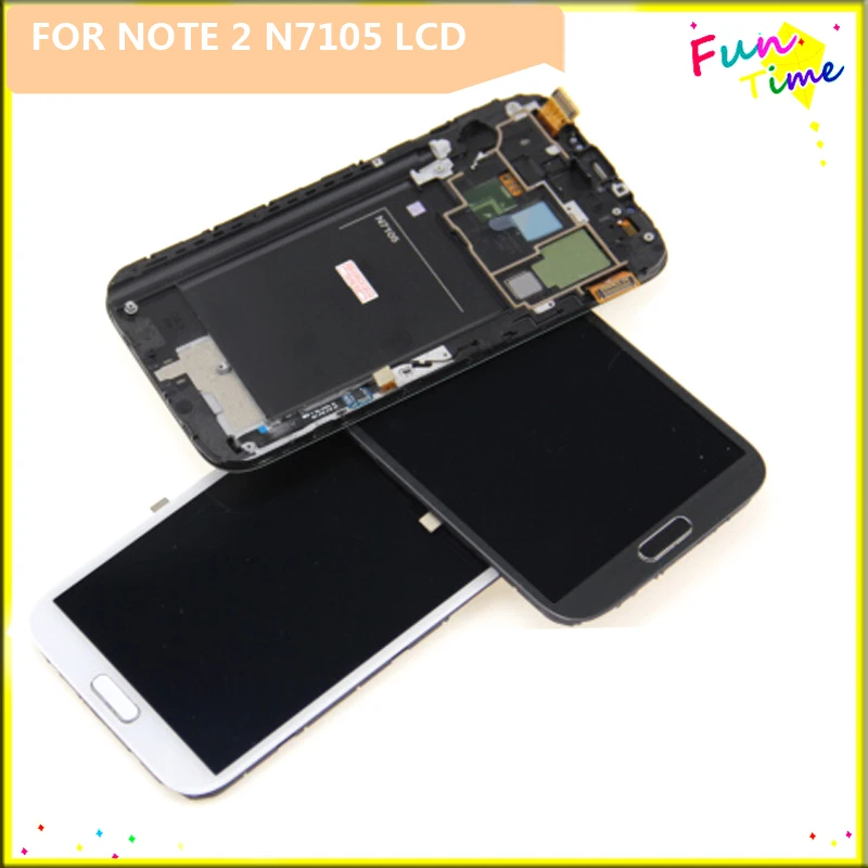 100% протестированный ЖК дисплей для телефона Samsung Galaxy Note 2 Note2 N7100 дигитайзер
