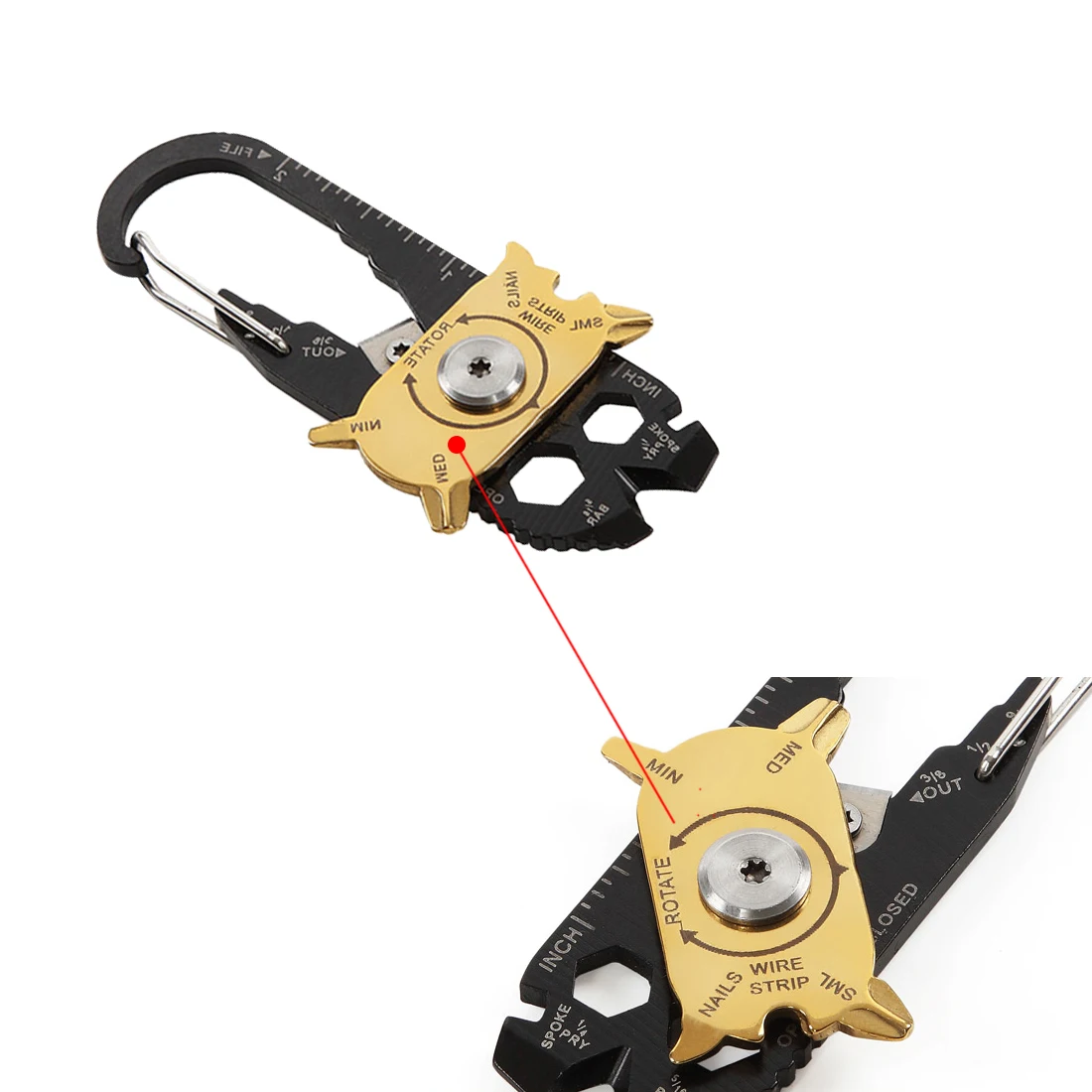 

High Quality Portable outdoor survival Mini Multifunctional Utility 20 in 1 Pocket Multi Tool Keychain Outdoor Camping Keyring