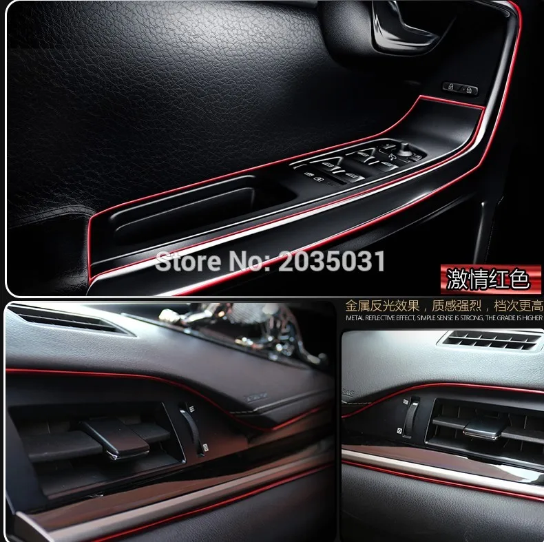 

Car Interior Decoration trim strip for Mitsubishi asx lancer 9 10 pajer l200 outlsnder 2016 Accessories