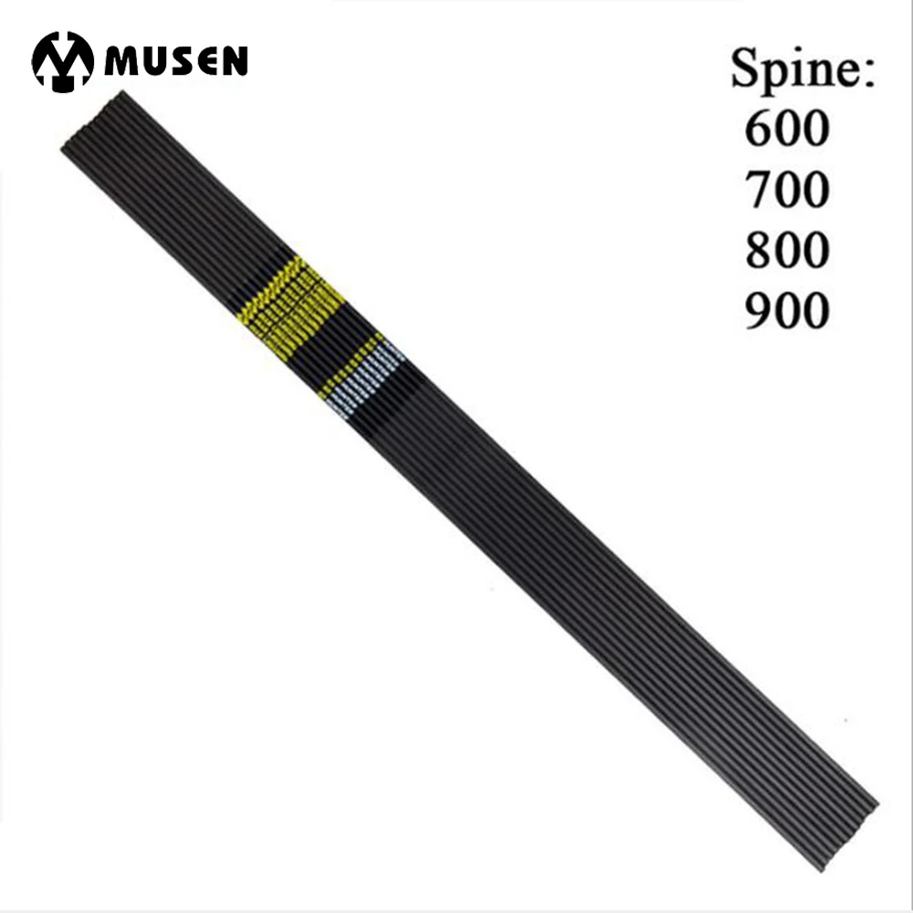 

12pcs Pure Carbon Arrow Shaft Spine 600 700 800 900 OD 5.7mm ID 4.2mm 30'' Length for Hunting Shooting Archery Bow