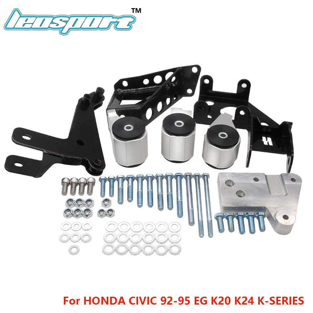 Supporti Motore Serie K Leosport-70A Per Honda Civic 92-95 Eg K20 K24 K-Series Eg Motor Swap Kit