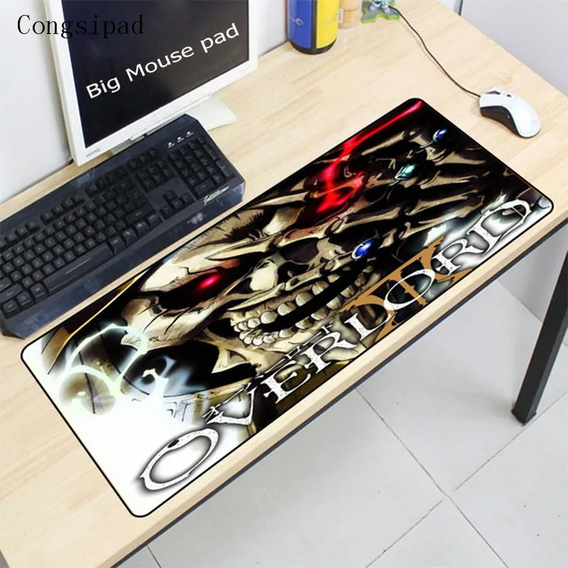Congsipad Free Shipping 900*400*2MM Skull Large Lock Edge Rubber Anti-slip Computer Mouse Mat Gaming Rectangular Table Pads