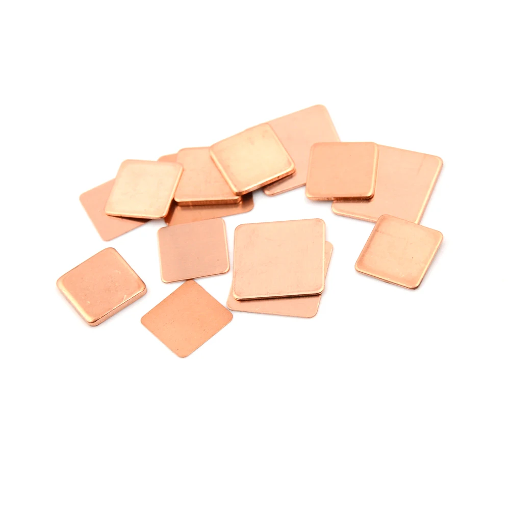 10PCS/LOT Laptop Copper Sheet Plate Strip Shim Thermal Pad Heatsink Sheet Wholesale
