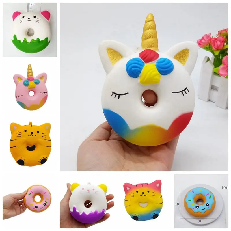 

Unicorn Squishy Slow Rising Antistress PU Simulation Cat Donut Squishi Anti-stress Jokes Novelty Toys For Children Birthday Gift