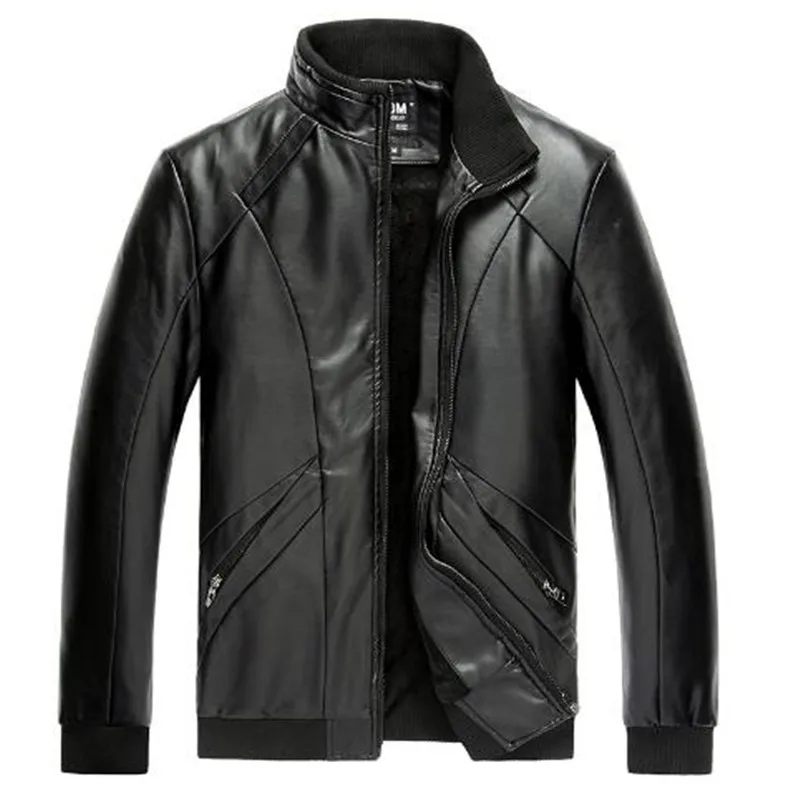 Casual coffee claro Abrigo De Moda Cuero Hombres Colores Marca Black Regular Mandarín Más Cuatro 3xl Los Chaquetas blue Collar Nueva 2017 Tamaño qRAvv